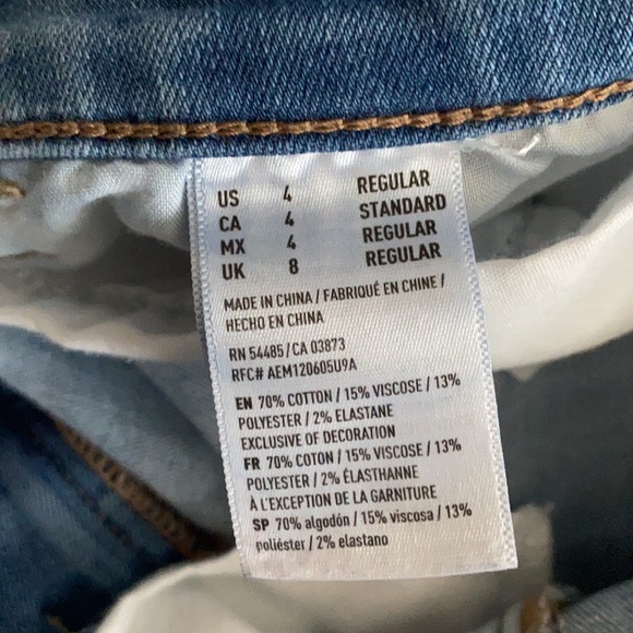 American Eagle Destroyed Jeggings - Picture 4 of 8